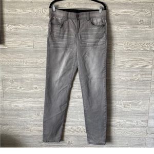 🦢 INC gray elastic waist super stretchy jeggings size 10
